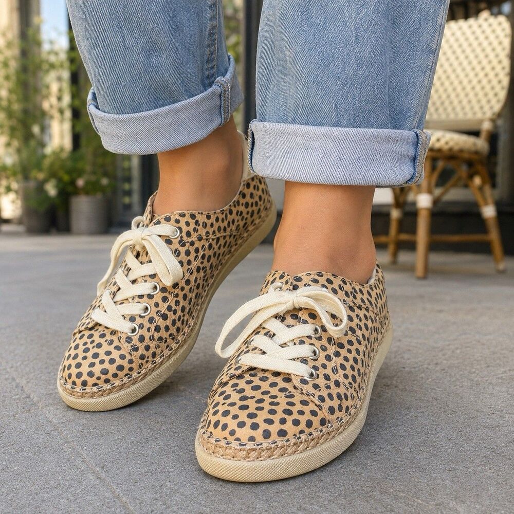 Dolce Vita Madox Women’s Cheetah Print Espadrille Sneakers Size 9.5M Retail $120